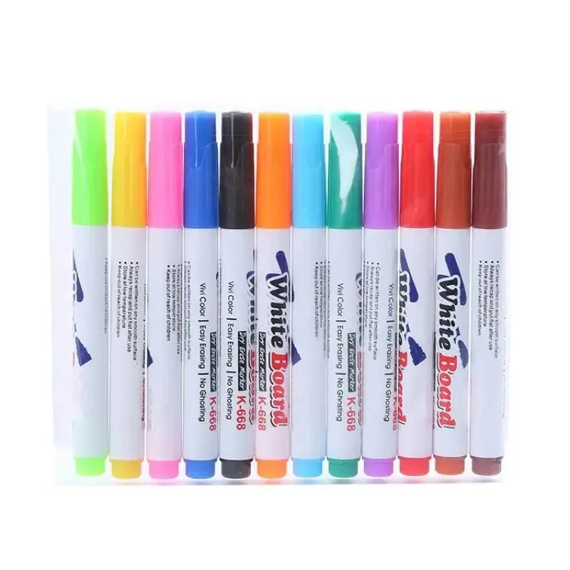 Washable Watercolor Marker Pen Refill Set – 12 Colors Marker Pen Refill Set Qme 12 color