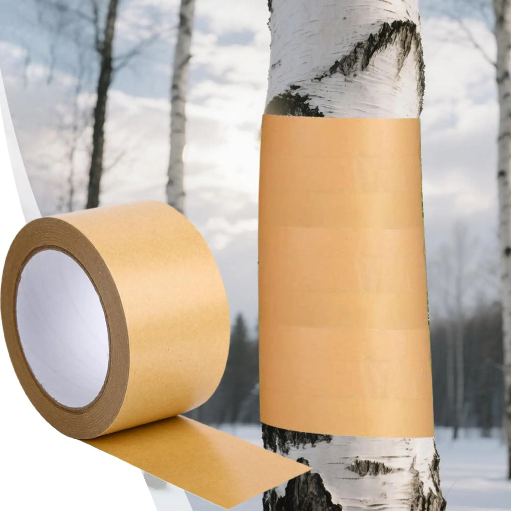 Fruit Tree Sticky Barrier Tape 164 Ft – Cicada & Pest Wrap Tree Protection Tape Qme