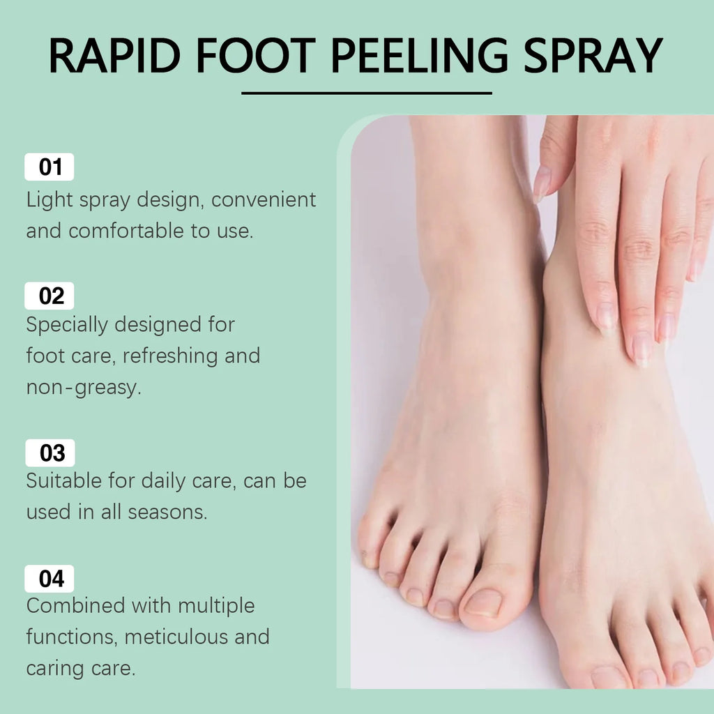 OceAura Foot Exfoliating Spray 100ml – Callus Softener Foot Exfoliating Spray Qst