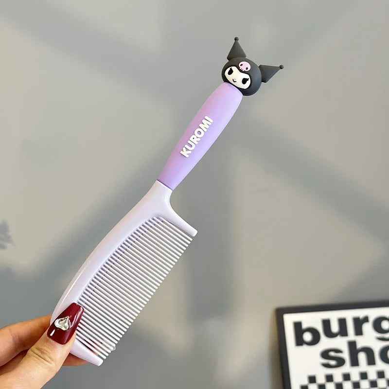 Kuromi Hair Straightening Comb – Cute Styling Tool Hair Straightening Comb Qme