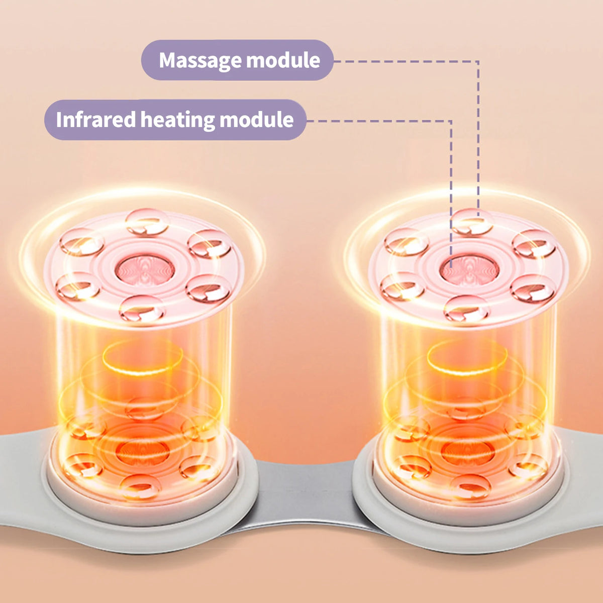 Suyzeko Waist Massager Belt – Heat, Red Light & Vibration Waist Massager Belt Qst
