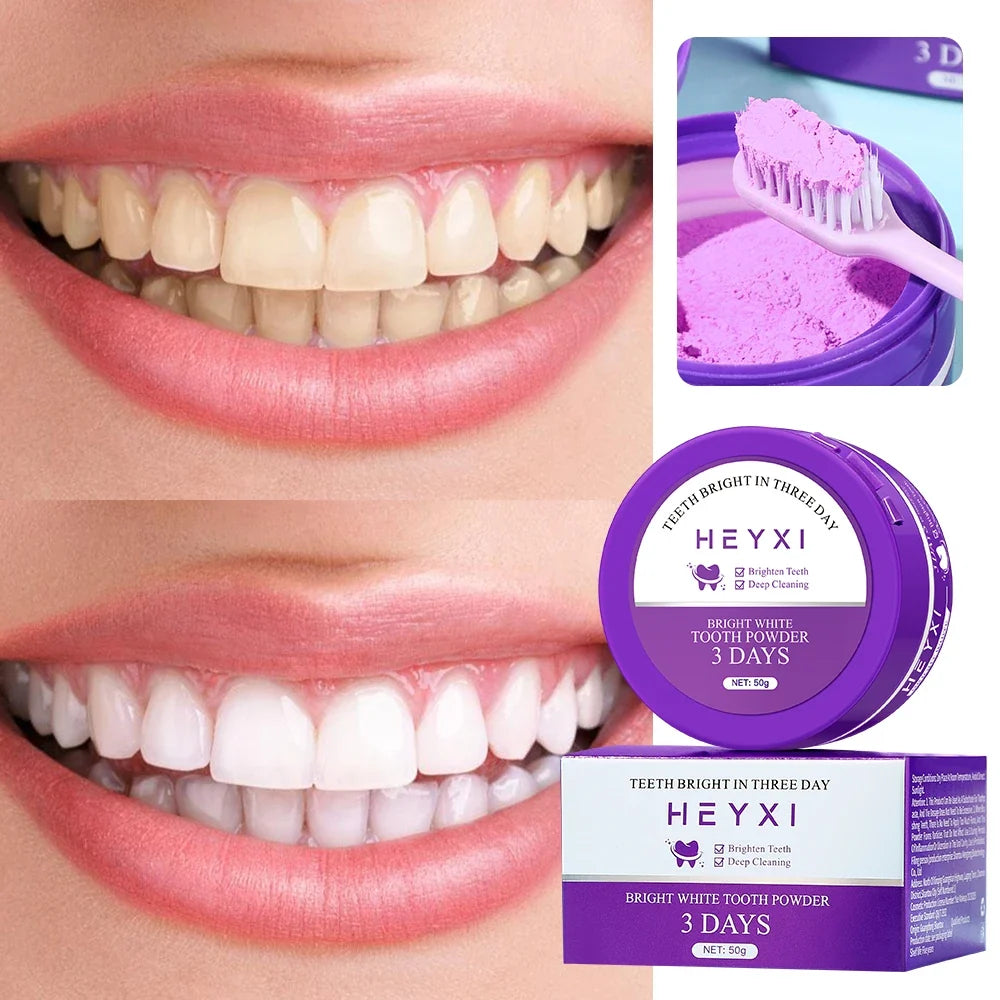 Purple Tooth Powder – Deep Cleansing Fresh Breath Formula Tooth Powder Qme