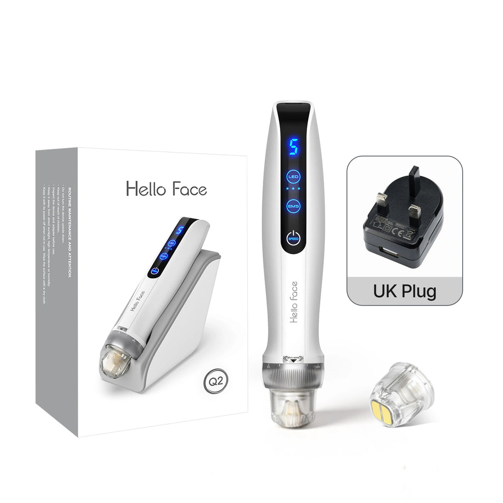 Hello Face Q2 Microneedling Pen – EMS, LED & Smart Dock Microneedling Pen Qst hello face Q2 UK