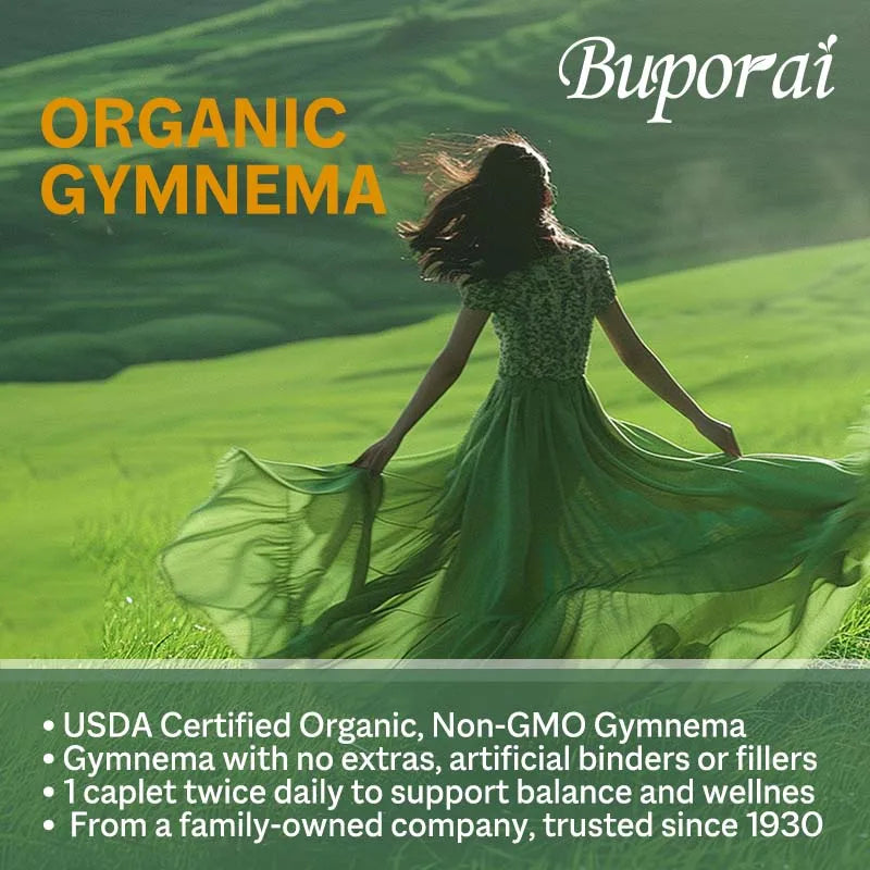 Organic Gymnema Sylvestre Capsules – Non-GMO & USDA Organic Herbal Supplement Qst