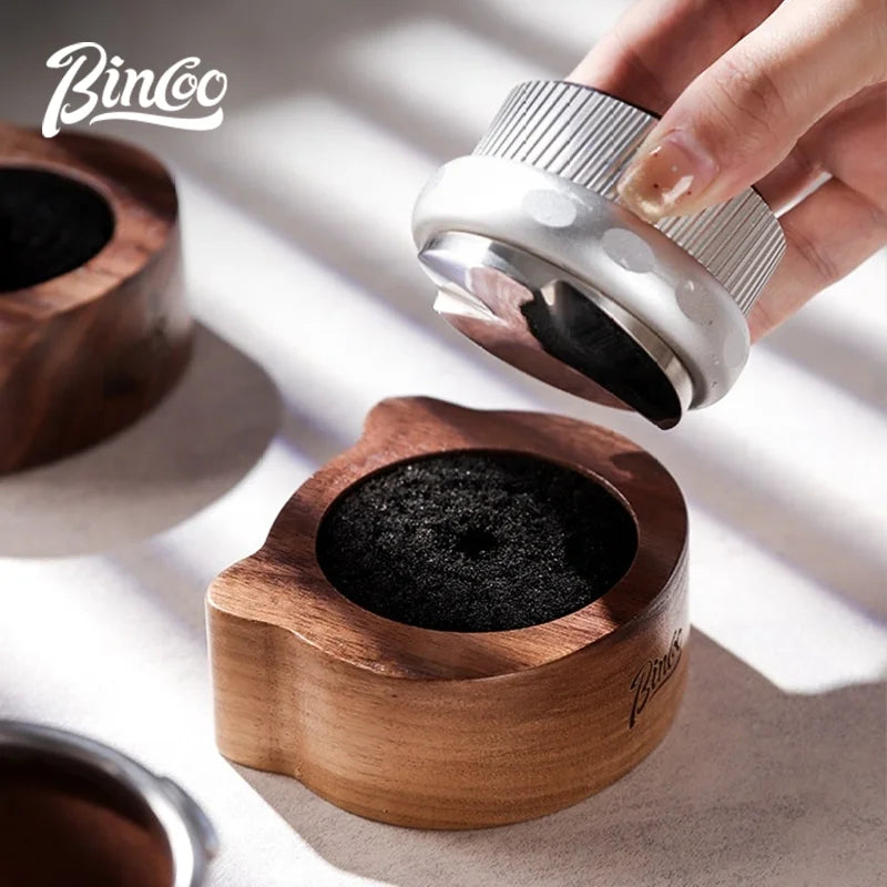 BINCOO Walnut Coffee Cleaning Brush for Tamper & Distributor 51/58mm Coffee Cleaning Brush Qst 51mm