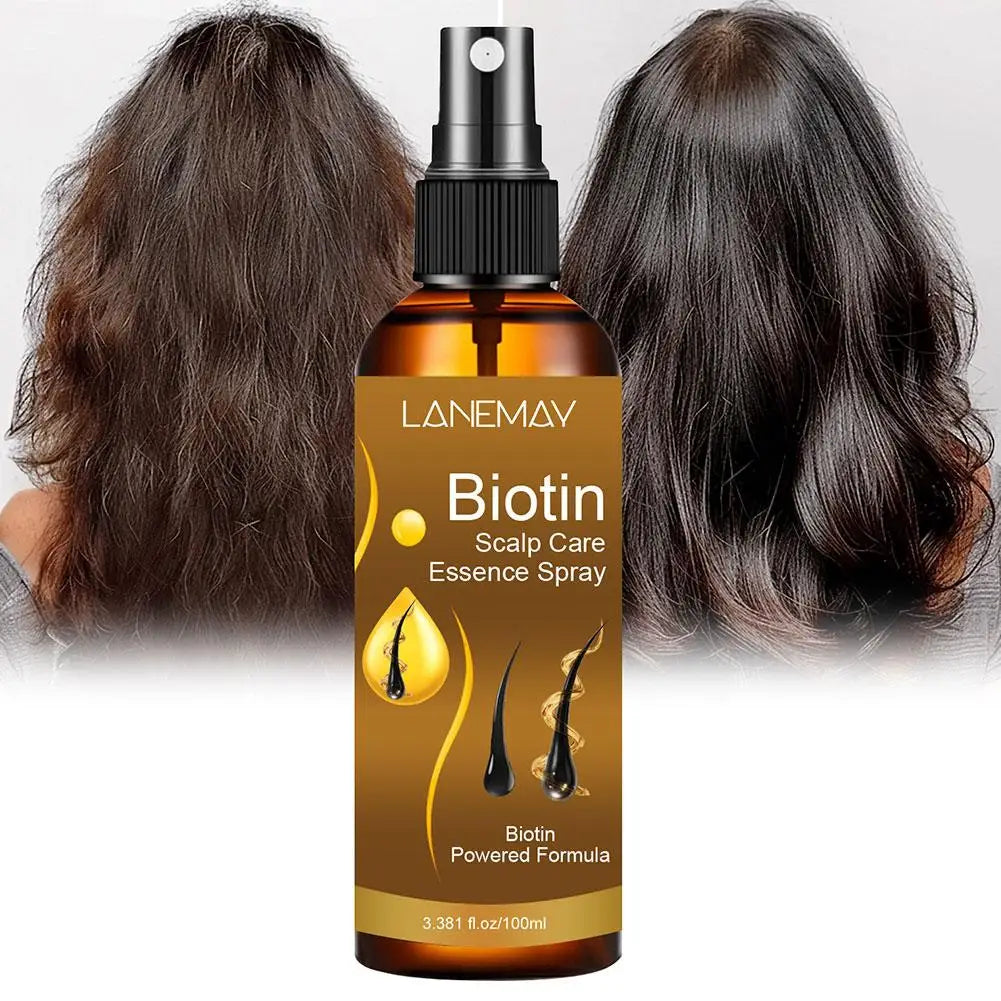 Biotin Scalp Care Essence Spray Serum | Nourishing Hair Treatment Scalp Serum Spray Qme