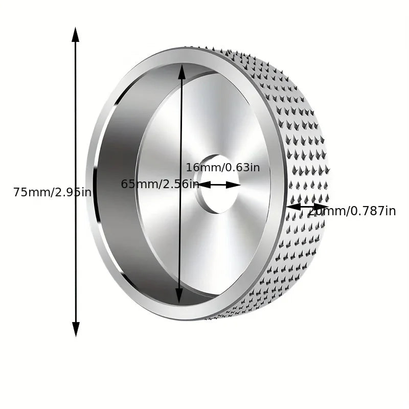 Wood Carving Grinding Disc 2.95" – Forming & Engraving Wheel Grinding Disc Qme 1PC