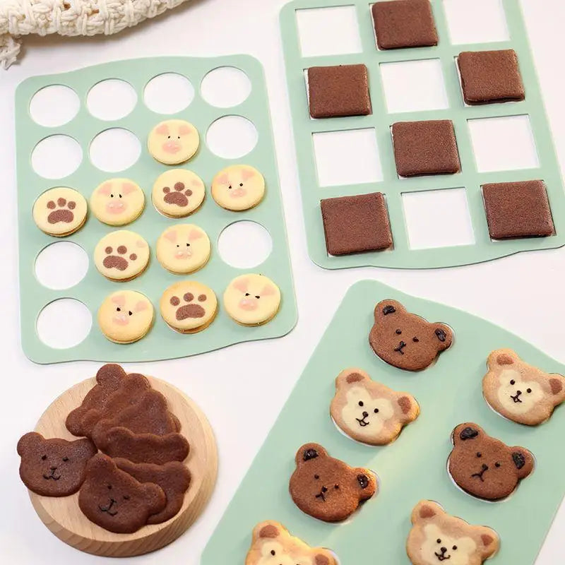 Silicone Dacquoise & Cookie Mold – Japanese Cake Decorating Silicone Baking Mold Qst