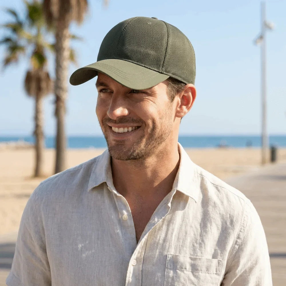 Adjustable Full Mesh Baseball Cap – Sun Protection, Quick Dry Mesh Baseball Cap Qme