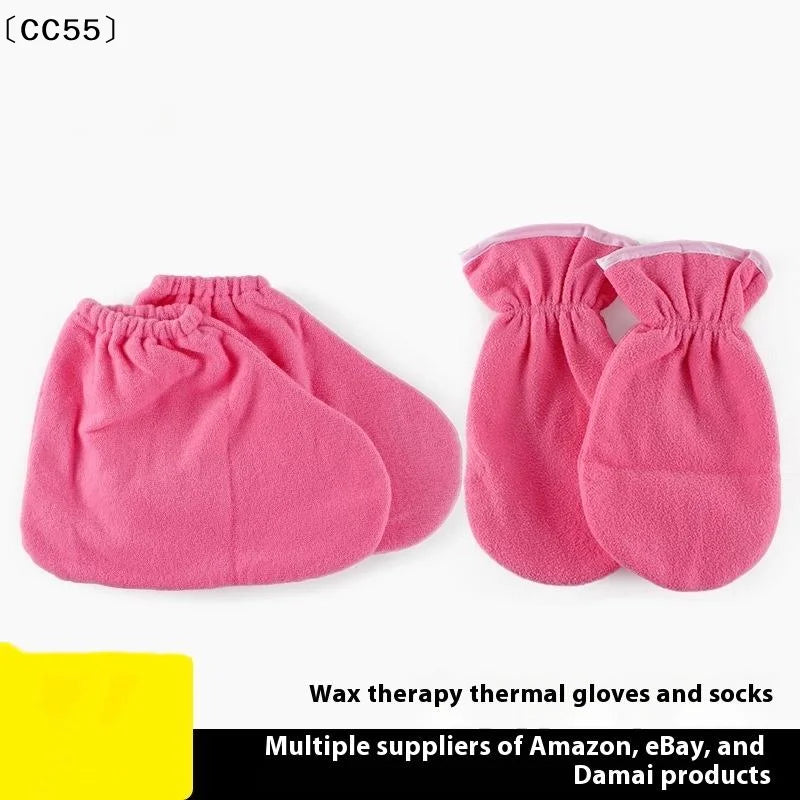 Paraffin Wax Mitts & Booties – Flannel Heat Retention Gloves Paraffin Wax Mitts Qst