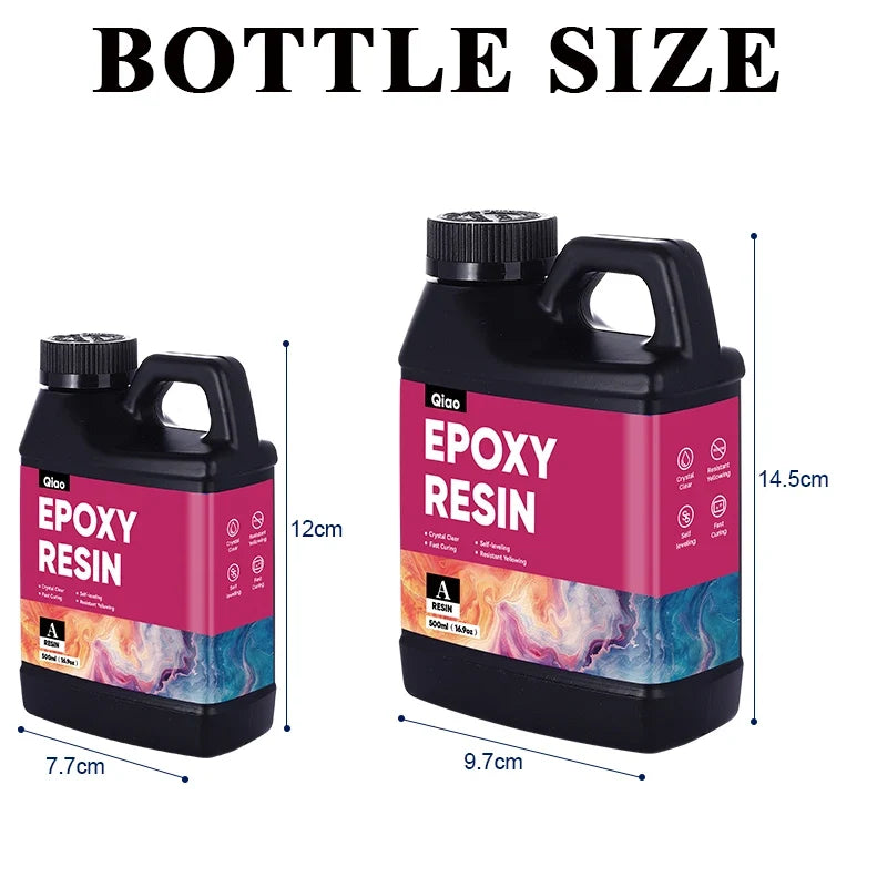 Crystal Clear Epoxy Resin Kit – Bubble-Free, Anti-Yellowing 1:1 Epoxy Resin Kit Qme
