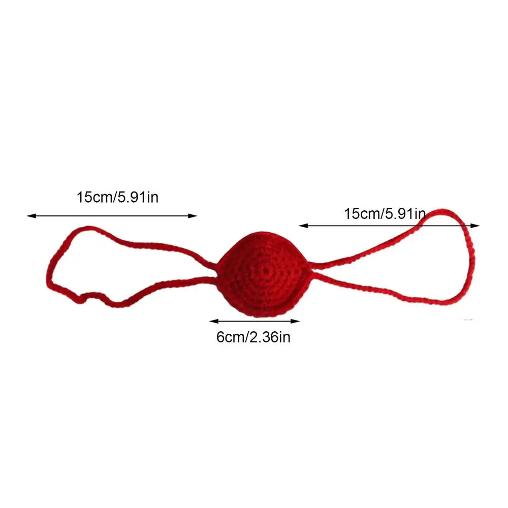 Wool Nose Warmer Cover – Funny Winter Outdoor Nose Guard Winter Nose Warmer Qme Red