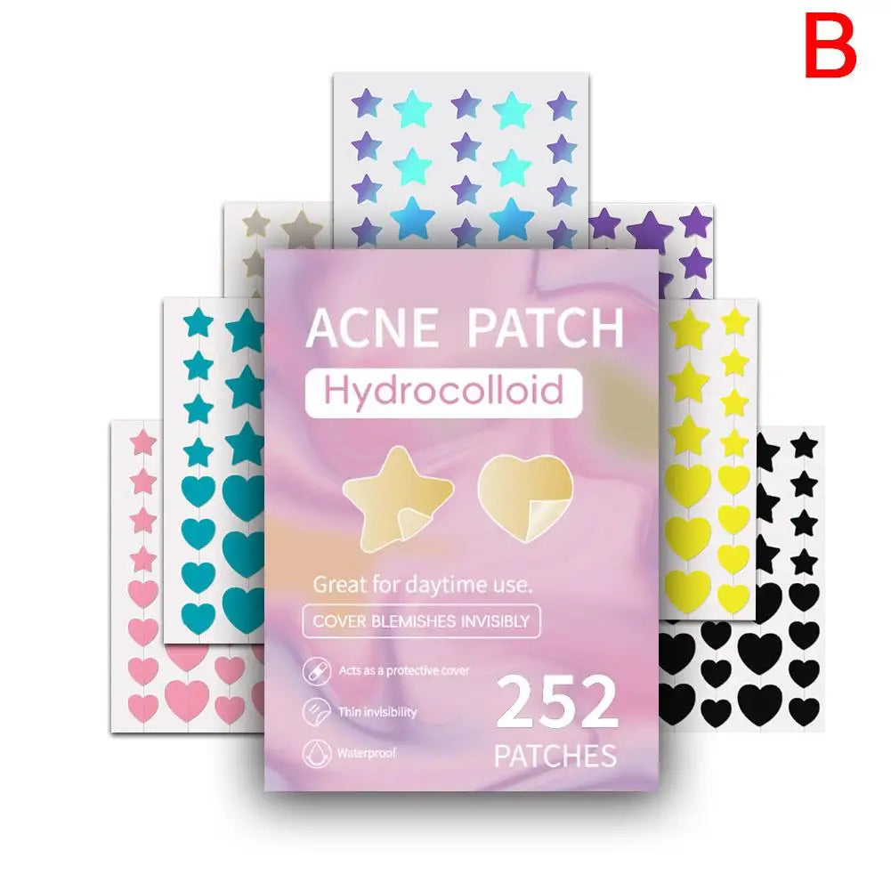 Colorful Star Pimple Patches – Invisible Skin Care Stickers Pimple Patch Qme B CN