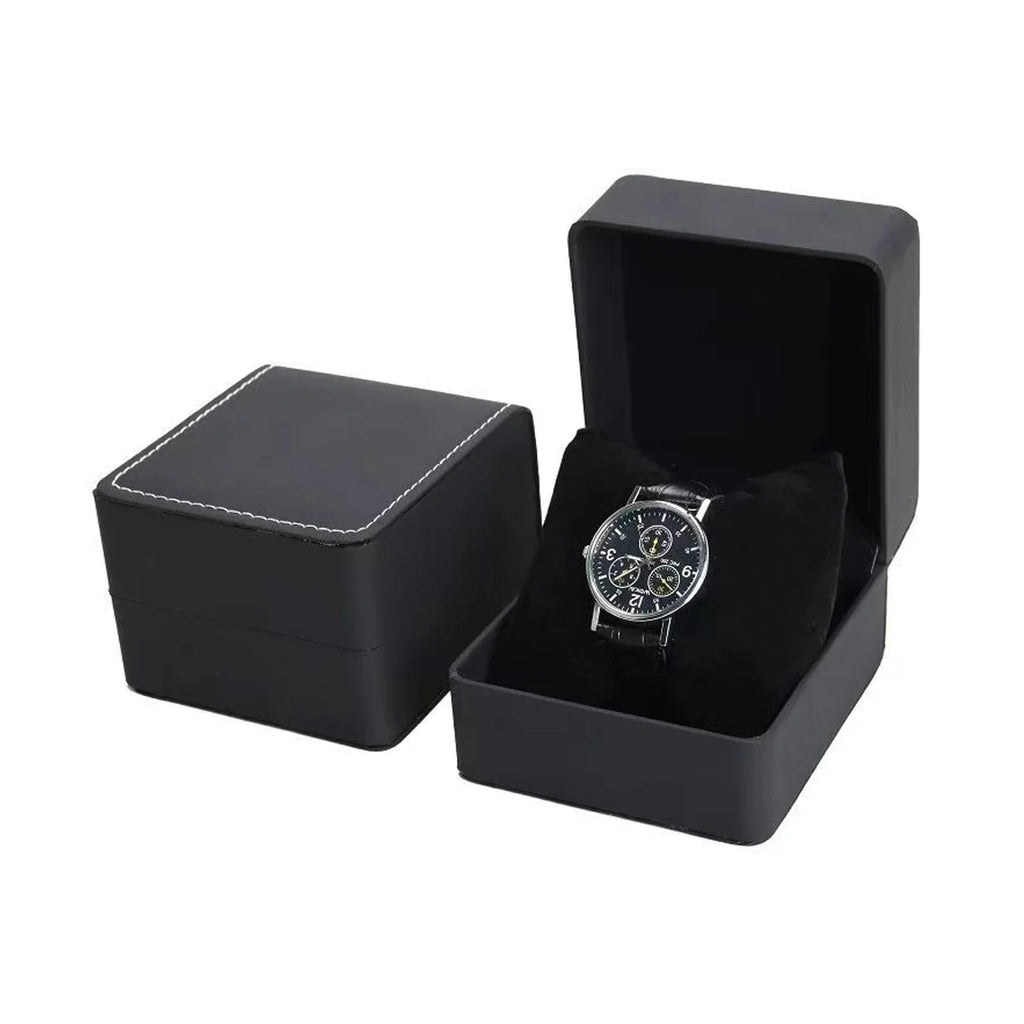 Single Watch Box PU Leather Pillow Display Case | 12 Colors Watch Display Case Qme