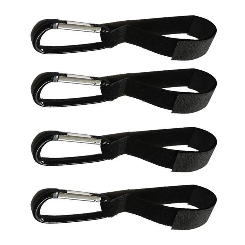 Baby Stroller Hooks – Nylon Velcro Cart Hooks, Set of 2 Stroller Hook Set Qme 4Pcs