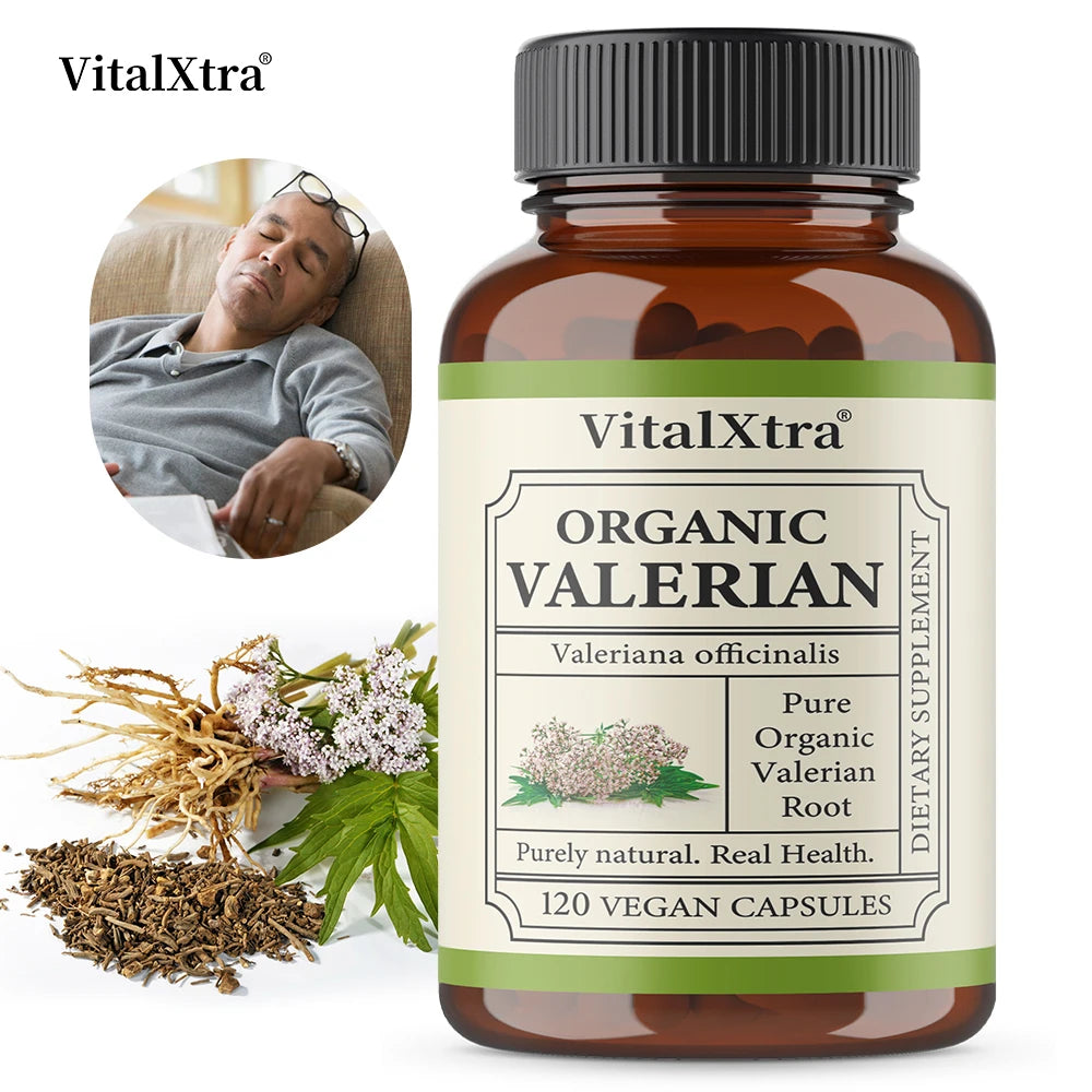 Valerian Root 450mg Capsules – Vegan Sleep & Calm Support Herbal Sleep Supplement Qst