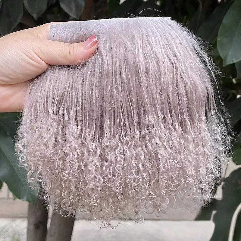 Mongolian Curly Wool Hair Extensions for Blythe Doll Wigs Doll Hair Extensions Qme A2