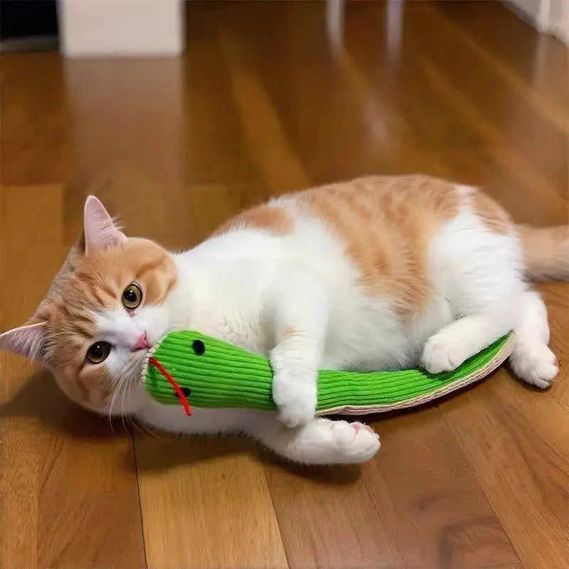 Interactive Snake Toy for Cats & Dogs – Crinkle Kick Toy Interactive Pet Toy Qme