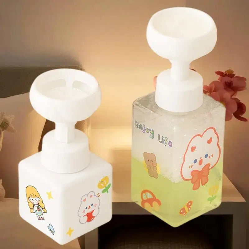 Flower-Shaped Foam Pump Dispenser Bottle | Soap & Shampoo Foam Soap Dispenser Qme