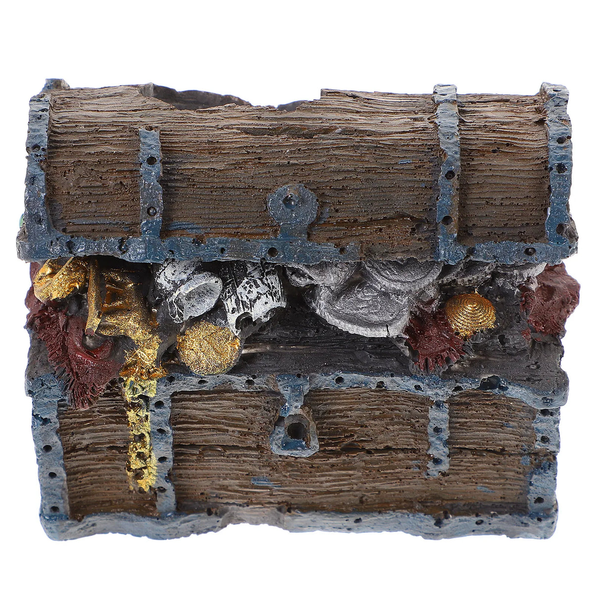 Resin Treasure Chest Fish Tank Aquarium Decoration Ornament Aquarium Decoration Qme Default Title