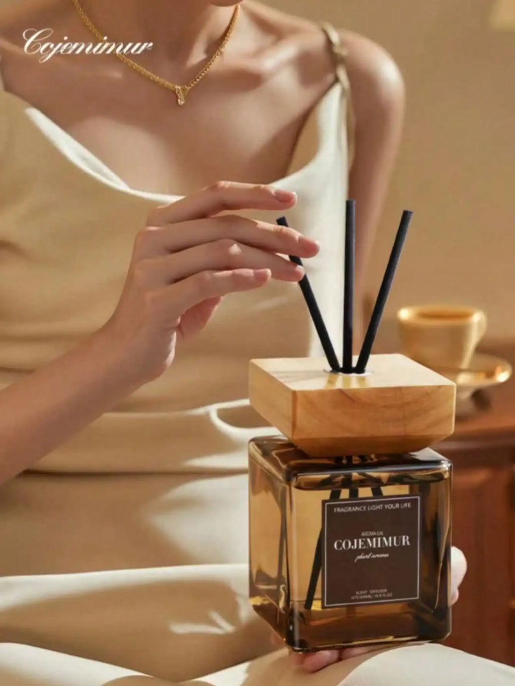Hotel Grade Flameless Reed Diffuser | Essential Oil Rattan Stick Reed Diffuser Qme