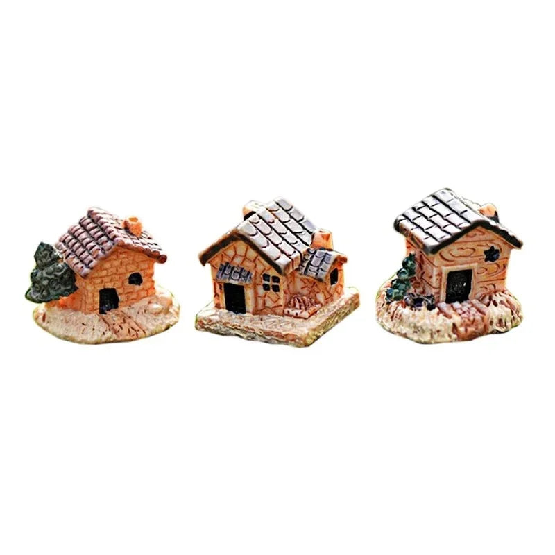 Mini Dollhouse Stone Resin Decorations – 5pc DIY Garden Set Miniature Resin Decor Qme