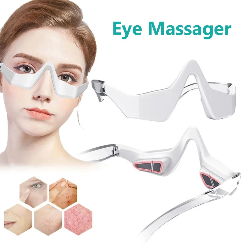 Vilnason EMS Eye Massager – Anti-Aging Red Light Eye Care Tool EMS Eye Massager Qst