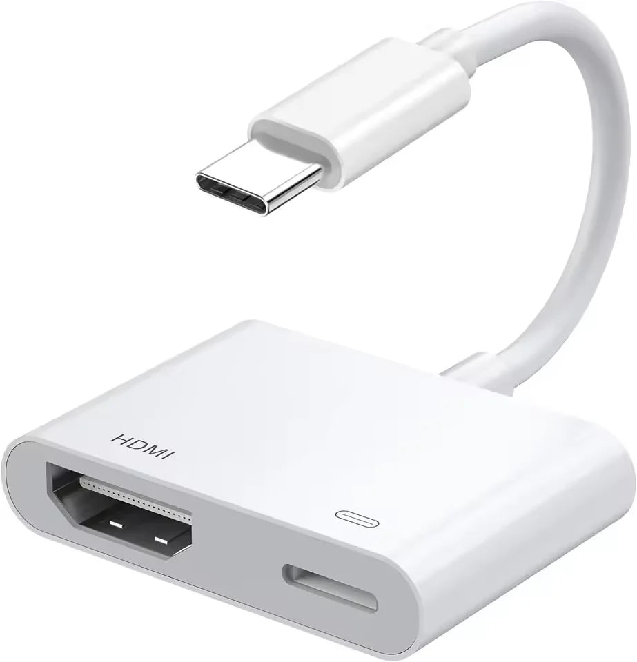USB-C to HDMI 4K Adapter | 2-in-1 with 100W PD Charging USB-C HDMI Adapter Qme