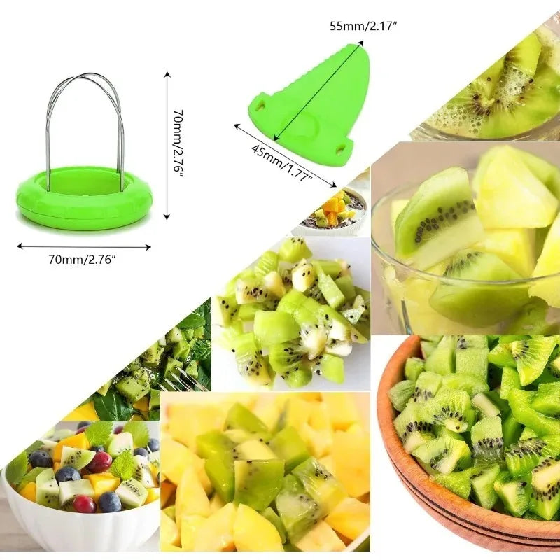 Stainless Steel Kiwi Peeler & Fruit Splitting Tool – 3 Colors Fruit Peeler Tool Qme