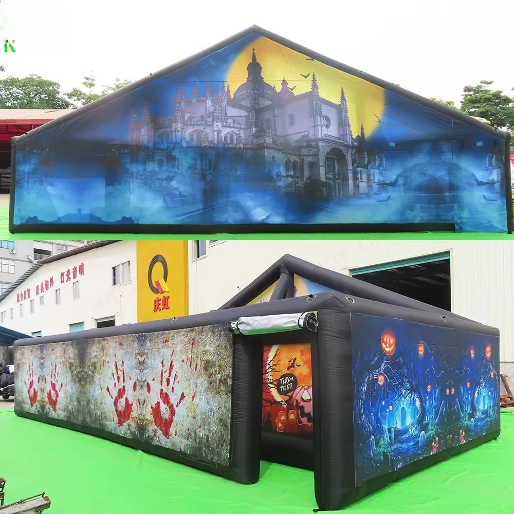 Inflatable Halloween Haunted House Maze – Party Event Attraction Inflatable Haunted Maze Qst