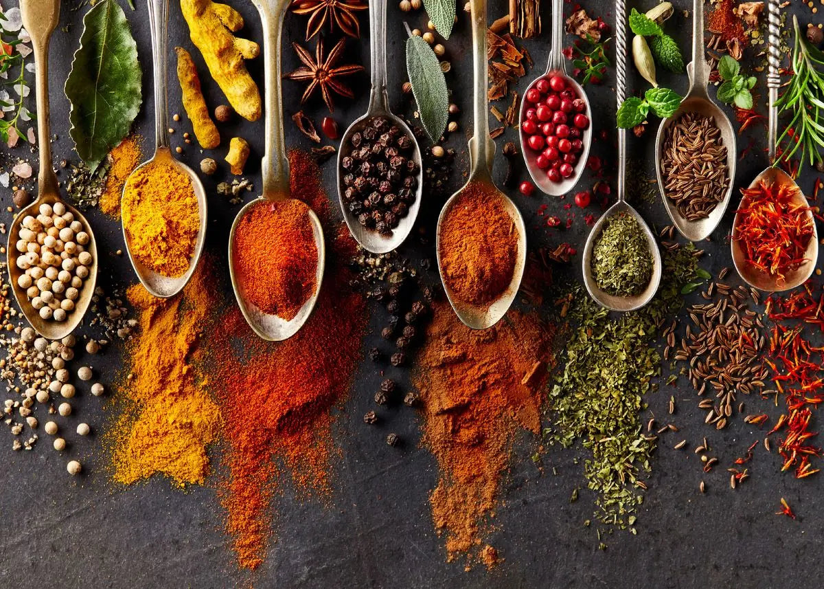 Colorful Spices Canvas Wall Art – Kitchen & Restaurant Decor Canvas Wall Art Qst