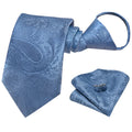 Knot-Free Zipper Silk Necktie | Formal, Business & Wedding Zipper Necktie Qme HT-AL-0042B