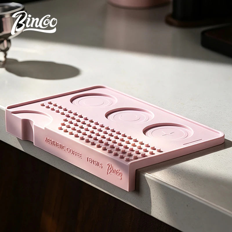 Bincoo Pink Coffee Tamping Station Kit – 51mm 8-Piece Set Coffee Tamping Kit Qst