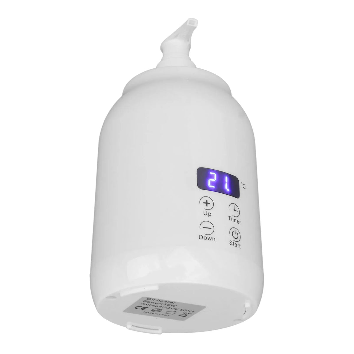 Massage Oil Bottle Heater – LED Display & Touch Control Massage Oil Warmer Qme