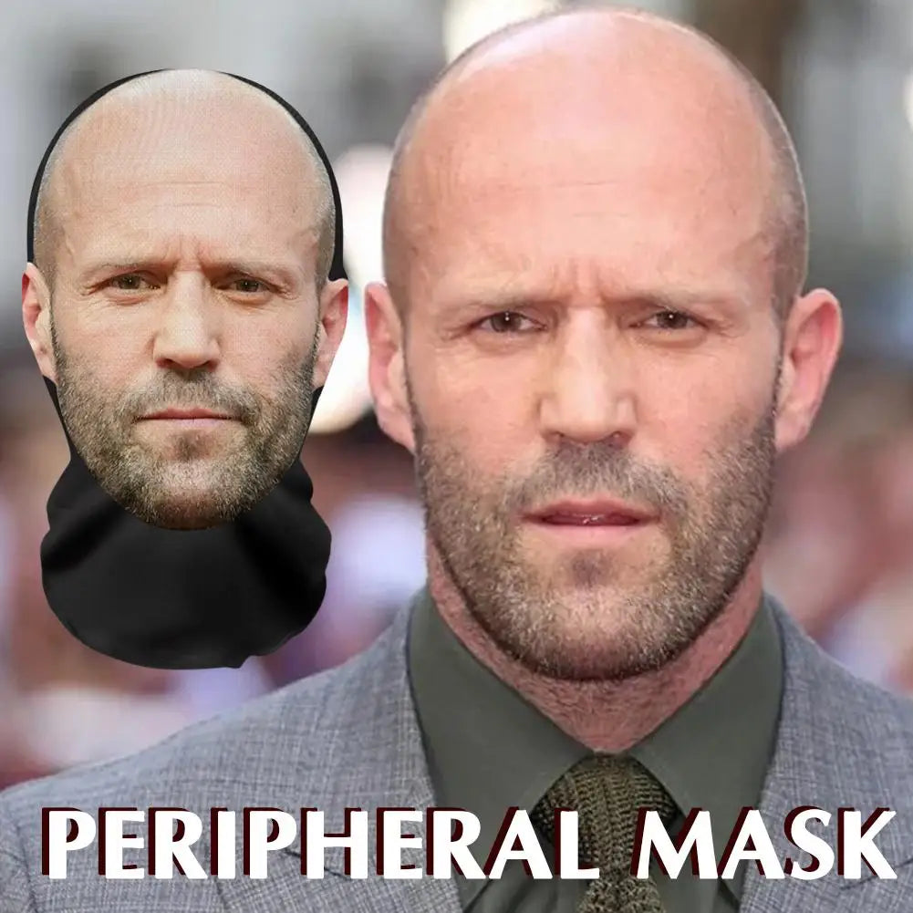 3D Printed Full Face Realistic Celebrity Mask – Costume Prop Costume Face Mask Qme