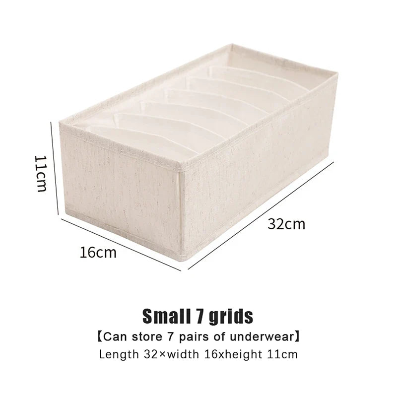 Wardrobe Drawer Organizer for Clothes, Ties, Socks & Bras Drawer Organizer Qme 16CM white