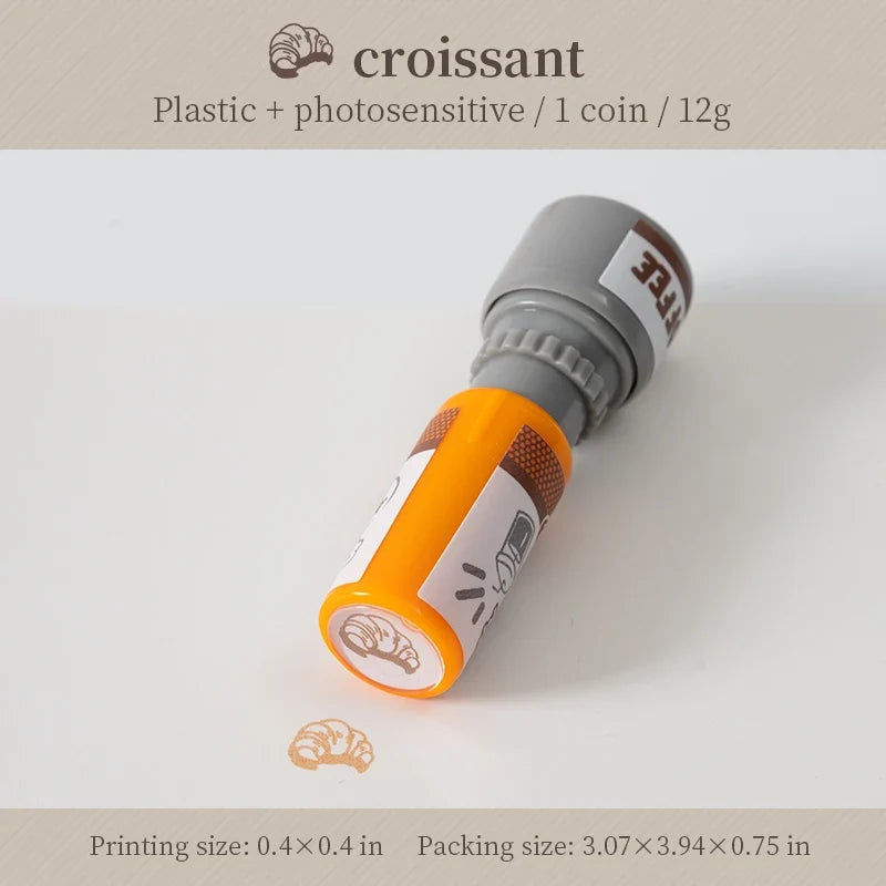 Cartoon Coffee Wooden Rubber Stamp – Cute Scrapbooking Seal Decorative Rubber Stamp Qme E