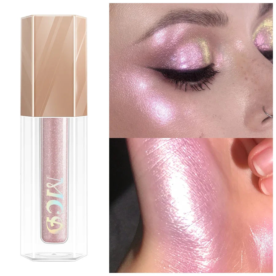 7-Color Liquid Highlighter & Contour Bronzer | Shimmer Glow Liquid Highlighter Qme
