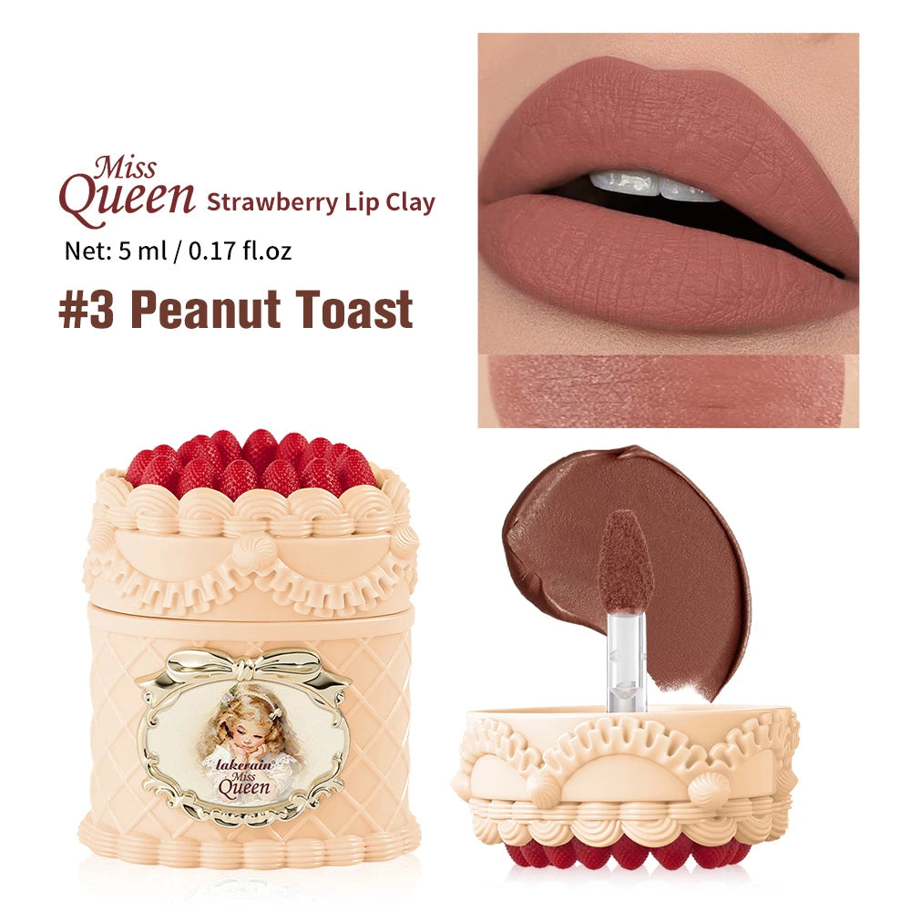 Lakerain Velvet Lip Mud – Retro Matte Lipstick High Pigmentation Matte Lipstick Qst 03