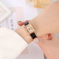 Women's Retro Roman Numeral Square Watch – Blue Hands Women's Fashion Watch Qme 1