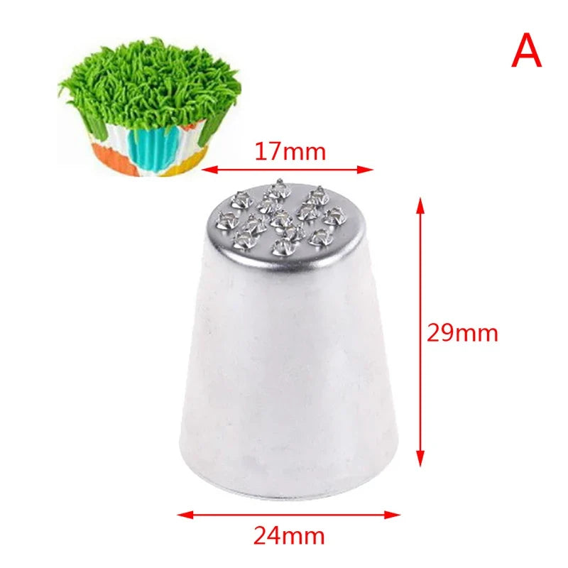 Grass & Petal Cake Piping Nozzles – Stainless Steel Icing Tips Cake Piping Nozzles Qme 1pcs