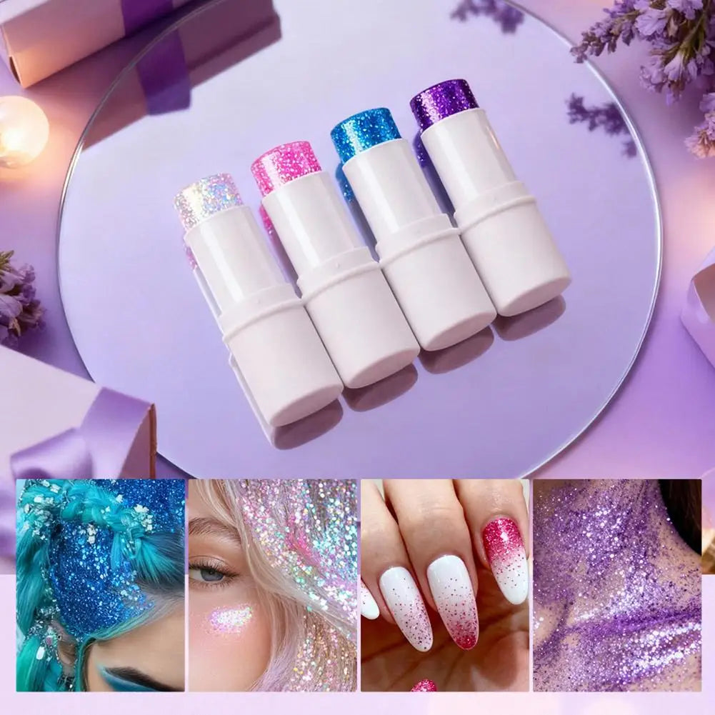 Holographic Sequins Body Glitter Stick – Face, Hair & Body Body Glitter Stick Qme
