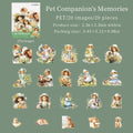 Retro Childhood PET Stickers 20 Sheets – Scrapbooking & DIY Decorative Craft Stickers Qme 3