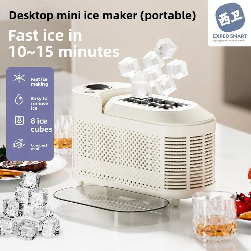 HAOYUNMA Mini Ice Maker – Portable Fast Cube Ice Machine Portable Ice Maker Qst taro purple US