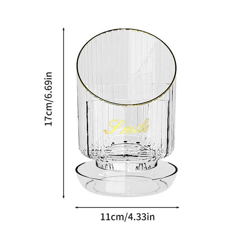 360 Rotating Makeup Organizer – Lipstick & Cosmetic Storage Box Cosmetic Organizer Qme