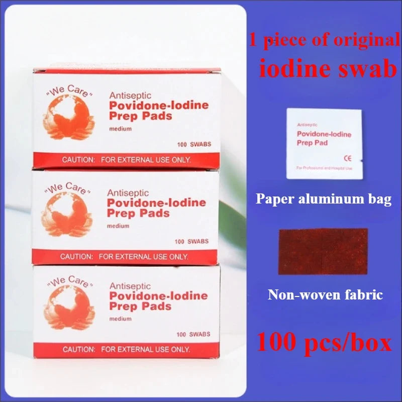 Portable Iodine Disinfection Swabs – Outdoor First Aid Kit Antiseptic Swabs Qme
