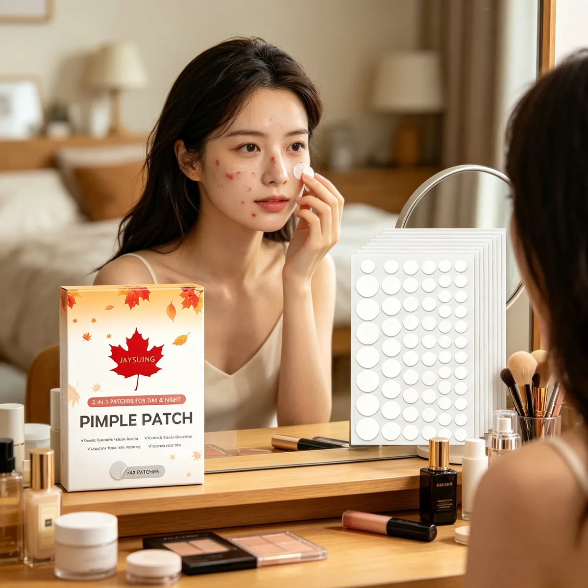Pimple Patches – Invisible Acne Spot Stickers | Qme Acne Spot Patches Qme