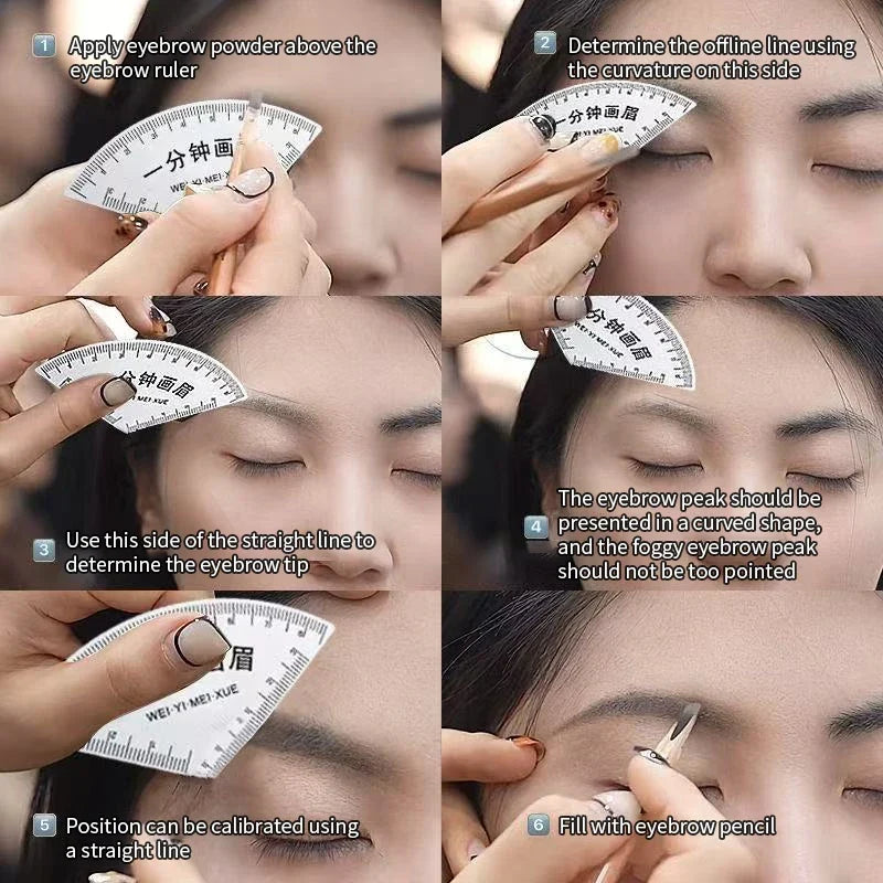 Brow Shaping Stencil – Multi-Style Eyebrow Template Kit Eyebrow Stencil Kit Qme