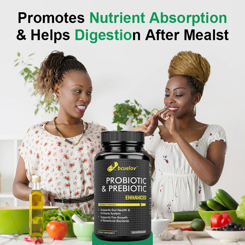 Bcuelov Probiotic & Prebiotic Supplement – Gut & Immune Support Probiotic Supplement Qst