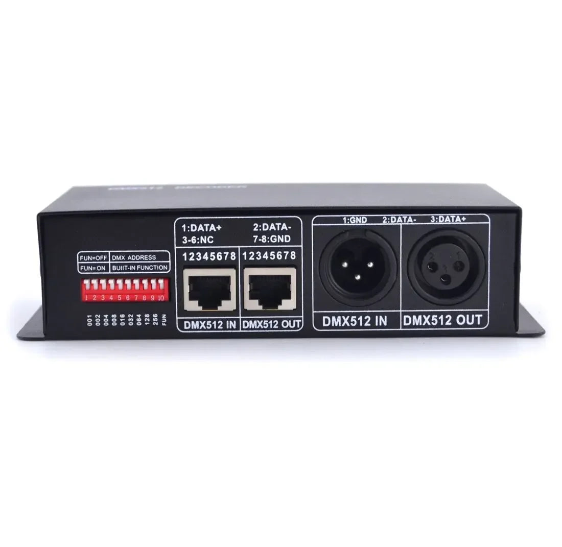 3-Channel DMX512 Decoder LED Controller for RGB Stage Lights DMX LED Controller Qme